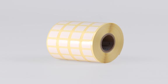Rol apotheekset labels in het wit