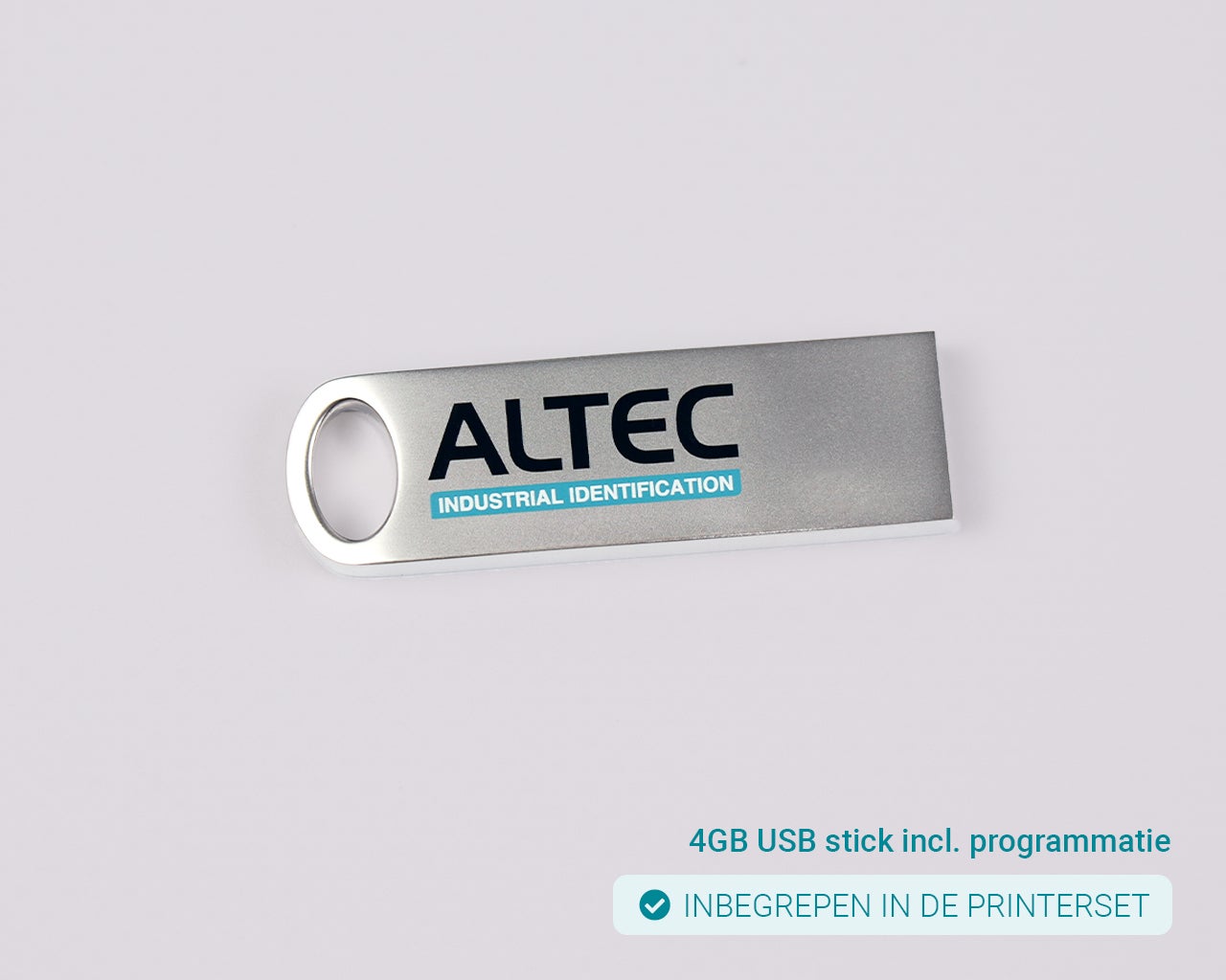 USB-stick met programmatie voor de gereedschapbeheer printerset
