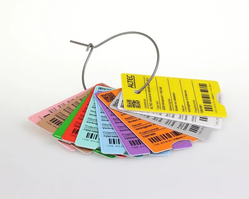 WetPaintCards in verschillende kleuren voor identificatie tijdens oppervlaktebehandeling