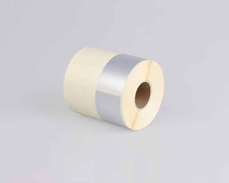 Rol fraudebestendig print & laminate label in het zilver