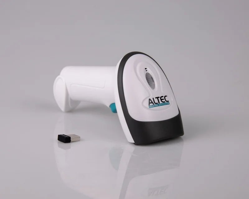 Draadloze barcodescanner met USB-ontvanger voor het mobiel scannen van barcodes en QR-codes