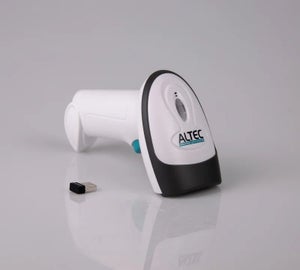 Draadloze barcodescanner met USB-ontvanger voor het mobiel scannen van barcodes en QR-codes