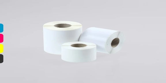 Rollen Full-color logistic mat in het wit