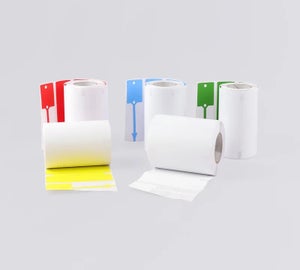 KeyTags op rol in verschillende kleuren voor sleutelidentificatie