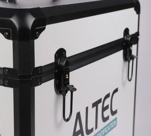 Detail van de stevige sluiting van de ATP Draagkoffer die de inhoud veilig beschermt tijdens transport en opslag