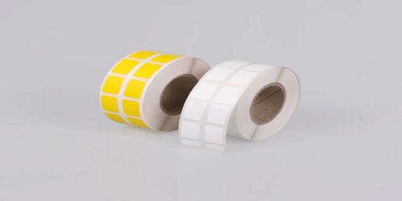 A429 draadlabels op rol in geel en wit voor draadcodering