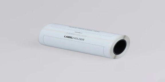 Place Label Here rol voor het plaatsen en verwisselen van labels