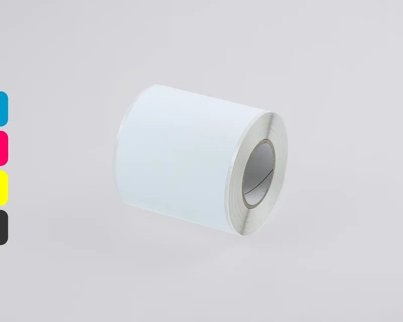 Rol met full-color sticky notes in het wit