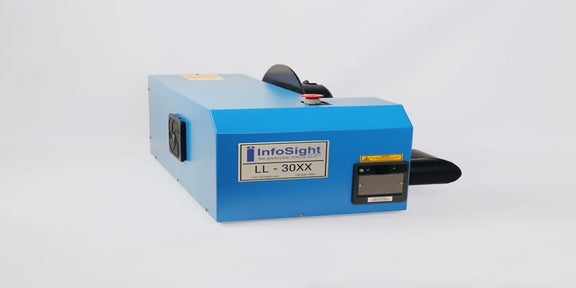 LabeLase 3000 industriële laserprinter voor het snel printen van metalen identificatietags met barcodes, logo's en teksten voor de metaalindustrie en verzinkerijen