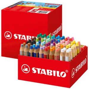 Kleurpotloden STABILO 882 woody 3 in 1 incl 4 slij