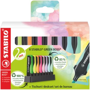 Markeerstift STABILO GREEN BOSS 6070/8 pastel asso