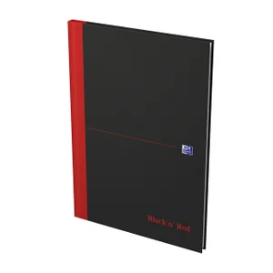Notitieboek Oxford Black n' Red A4 96vel lijn