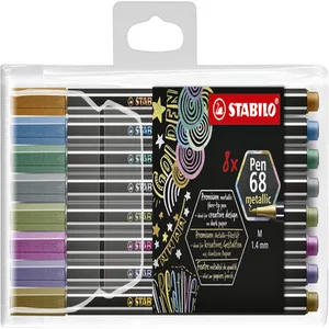 Viltstift STABILO Pen 68/8 medium metallic assorti