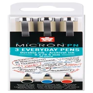 Fineliner Sakura Pigma Micron 0.4mm blister à 3 st