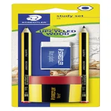 Schrijfset Staedtler 2 Noris potloden HB-gum-slijper 4 stuks