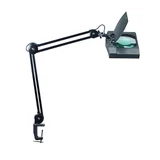 Loeplamp MAUL Vitrum LED met tafelklem lens 307 cm2 zwart