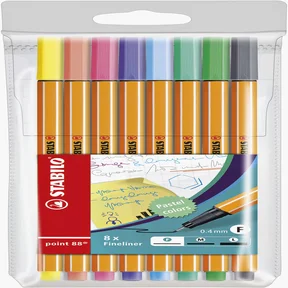 Fineliner STABILO point 88/8 fijn pastel assorti e