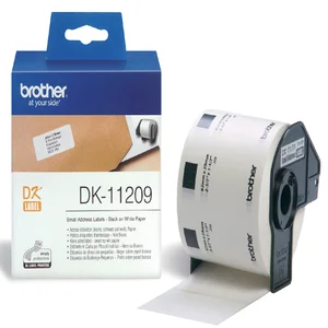 Etiket Brother DK-11209 adressering klein 62x29mm