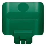 Paneel Rubbermaid Slim Jim Recyclestation voor label groen