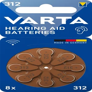 Batterij VARTA hoortoestel 8x 312