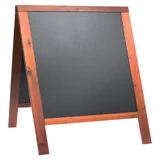 Stoepbord Securit 700x1250x40mm mahonie hout