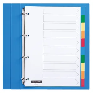 Tabbladen Quantore 4-gaats 10-delig assorti tabs P