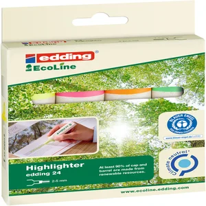 Markeerstift edding 24 EcoLine assorti set à 4 stu
