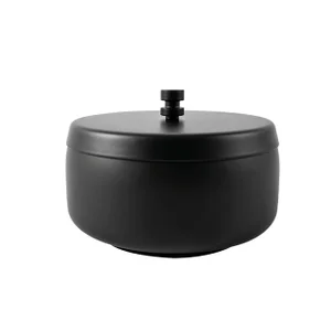 Asbak BRASQ tafelmodel 1 liter met deksel AT700 zw
