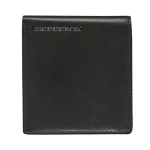 Portemonee Maverick All Black compact met kleingel