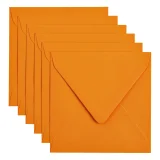 Envelop Papicolor 140x140mm oranje pak à 6 stuks