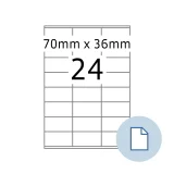 Etiket HERMA 8418 A4 EXPR 500 70x36mm wit 12000 stuks
