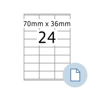 Etiket HERMA 8418 A4 EXPR 500 70x36mm wit 12000 st