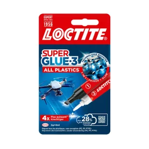 Secondenlijm Loctite All Plastic 2-componentenlijm