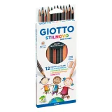 Kleurpotlood Giotto Stilnovo Skin Tones set à 12 kleuren