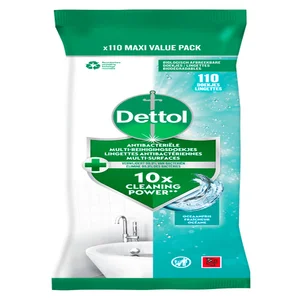 Reinigingsdoekjes Dettol antibacterieël Ocean 110