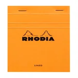 Schrijfblok Rhodia A6 lijn 80 vel 80gr oranje