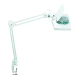 Loeplamp MAUL Vitrum LED met tafelklem lens 307 cm2 wit