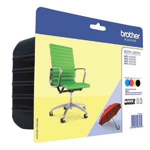 Inktcartridge Brother LC-229XLVALBP zwart + 3 kleu