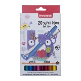 Viltstift Bruynzeel Kids Super Point assorti 20 stuks