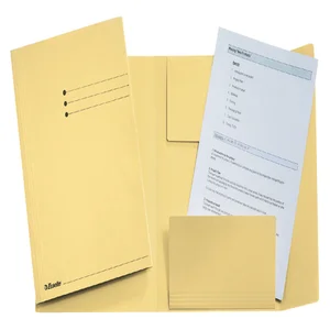 Dossiermap Esselte folio 3 kleppen manilla 275gr g