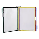 Zichtpanelensysteem wand Tarifold metaal A4 met 5-tassen assorti