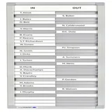 Aan-afwezigheidsbord Legamaster 770x260mm 30 namen