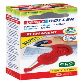 Lijmroller tesa® ecoLogo® permanent navulling in h