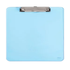 Klembord MAUL A4 staand transparant PS neon blauw