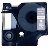 DULA - Dymo D1 45020 / S0720600 Wit op transparant 12mm x 7m