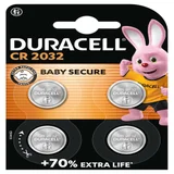 Batterij Duracell knoopcel 4xCR2032 lithium Ø20mm 3V-180mAh