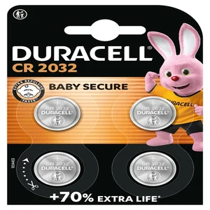 Batterij Duracell knoopcel 4xCR2032 lithium Ø20mm