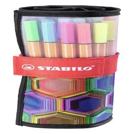 Fineliner STABILO point 88/25 Arty rollerset zwart