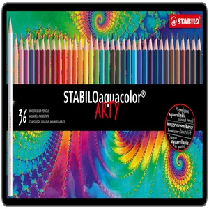 Kleurpotloden STABILO 1636 aquacolor assorti blik
