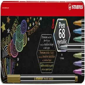 Viltstift STABILO Pen 68/8 medium metallic assorti